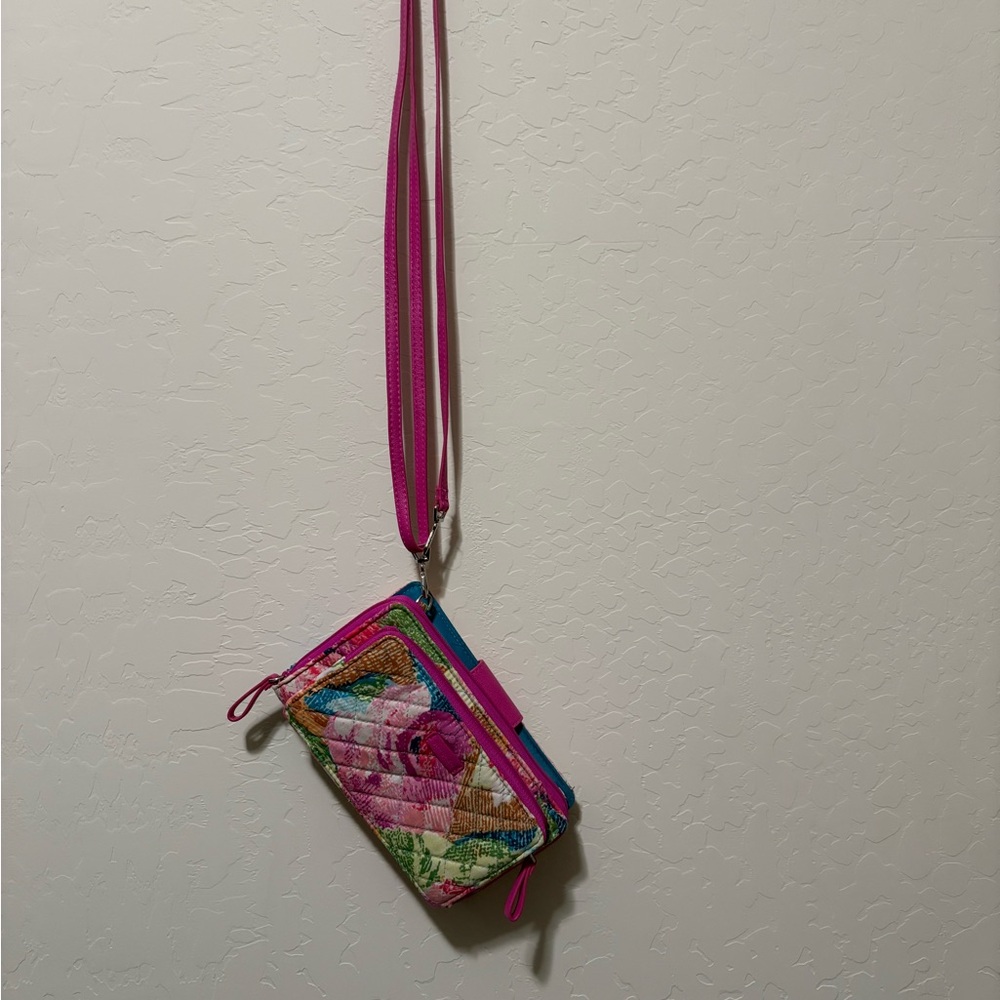 Vera Bradley Multicolor Floral Quilted Wristlet - Picture 3 of 14